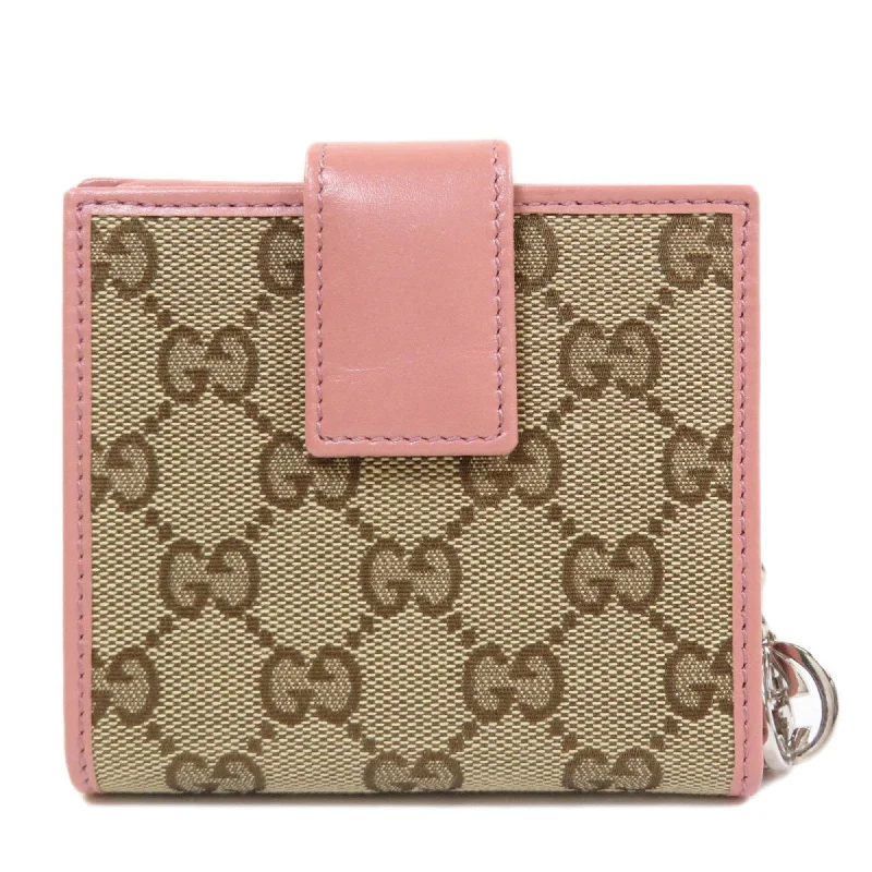 Women Gucci Sylvie bags with a detachable ribbon detailGucci 233021 GG bi-fold wallet canvas ladies