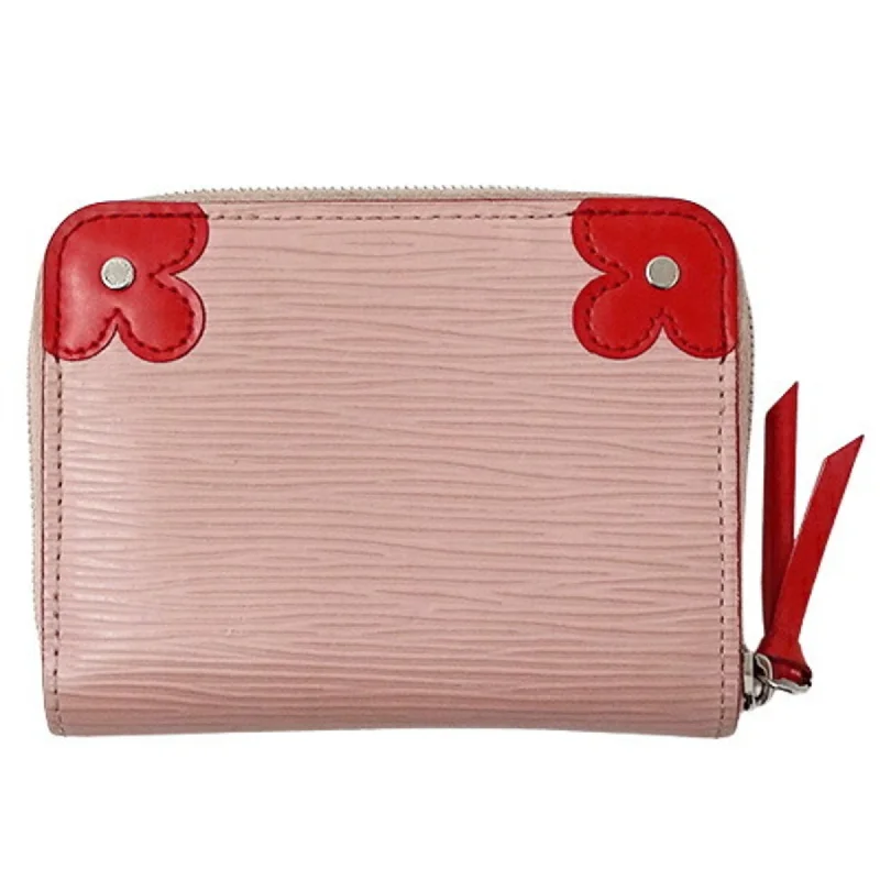 Louis Vuitton Twist bags with the iconic LV - turnlock closureLOUIS VUITTON Wallet Epi Blooming Corner Women's Coin Case Zippy Purse Rose Ballerine M62971 Pink Round