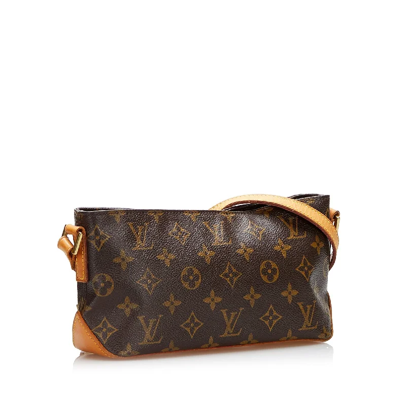 Ladies Louis Vuitton shoulder bags with a single - handle silhouetteLouis Vuitton Trotteur Monogram Canvas