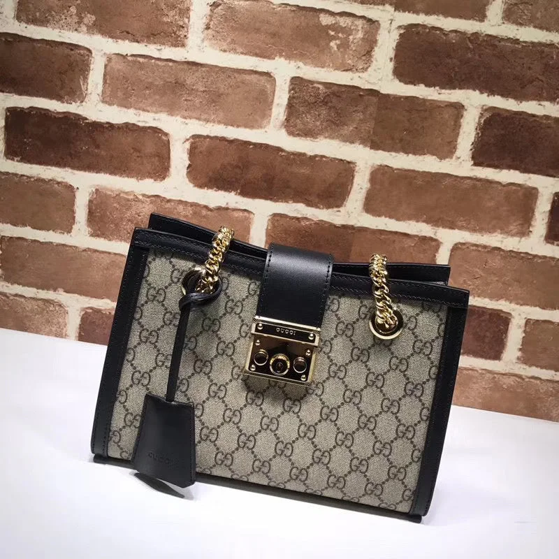 Ladies Gucci shoulder bags with a magnetic - closure flapBC - GUCCI BAG - 3115