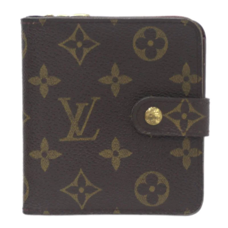 Louis Vuitton bags with a snap - button closure and a decorative charm for styleLOUIS VUITTON Zip Bifold Wallet Monogram M61667 CA0072