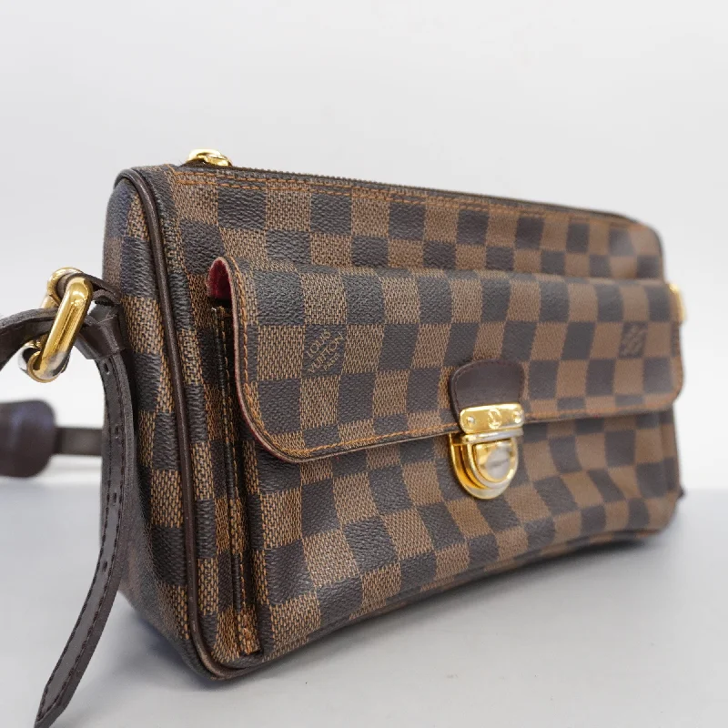 Louis Vuitton bags with a chain - link trim and a leather body for a modern edgeLouis VuittonAuth  Damier La Vello GM N60006 Women's Shoulder Bag