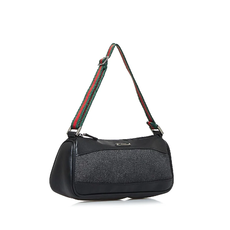 Ladies Gucci shoulder bags with a single - handle designGucci Web Baguette (SHG-g3PZsk)