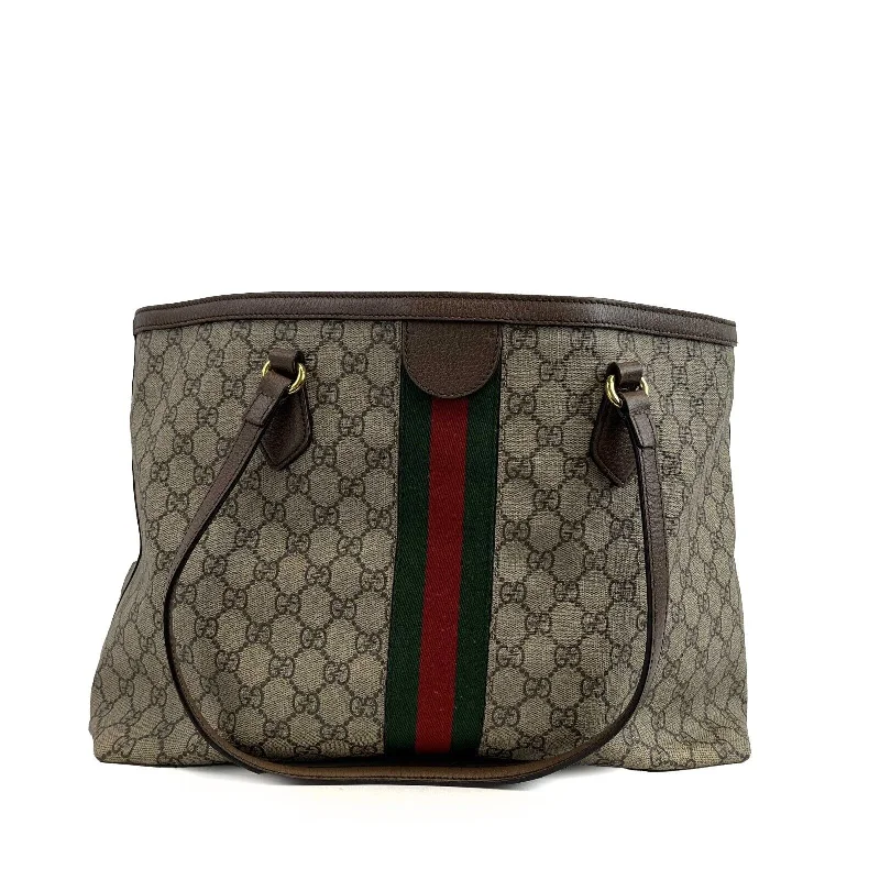 Women Gucci backpacks with a luxurious leather finishGUCCI - Good - Ophidia GG Medium Shoulder Tote - Beige & Ebony - Handbag