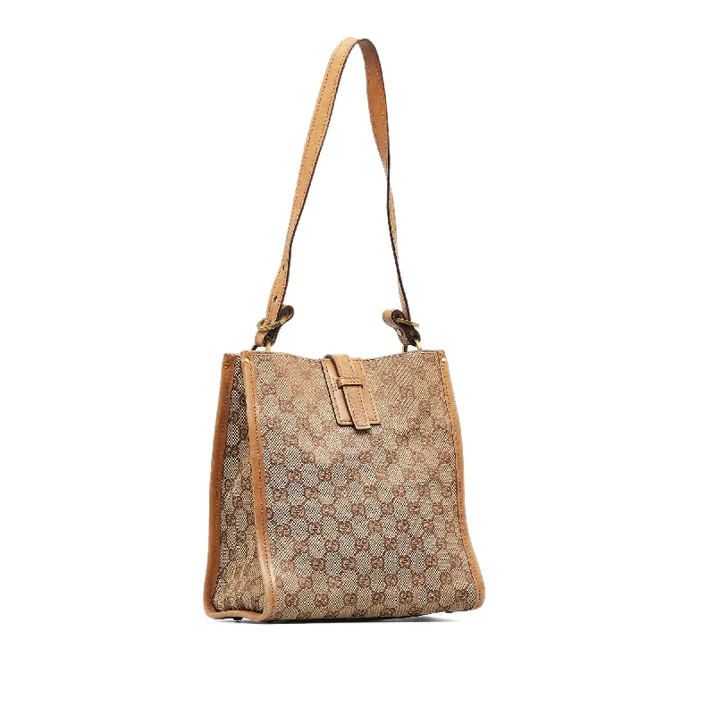 Women Gucci Sylvie bags featuring the signature web stripeGucci GG Canvas Shoulder Bag (SHG-q7WbKa)