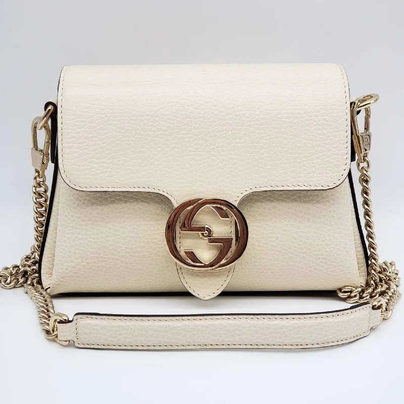 Women Gucci bags with a magnetic snap closure for easy accessGucci GG Interlocking Small Shoulder Bag