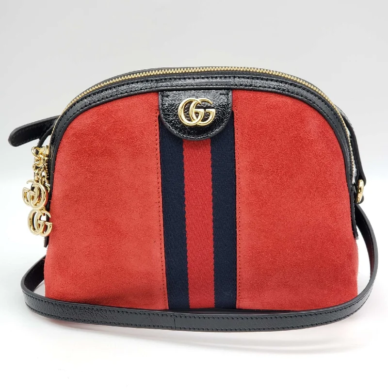 Gucci Marmont bags for women with a snakeskin - effect panelGucci GG Ophidia GG Suede Leather Shoulder Bag