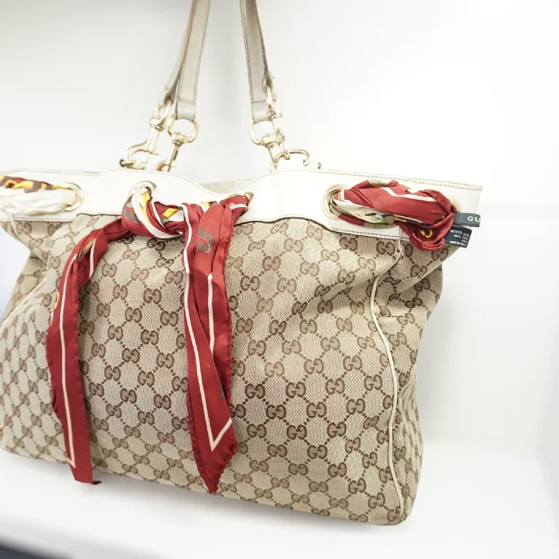 Women Gucci bags with a detachable mobile phone holderGucci Scarf Totebag