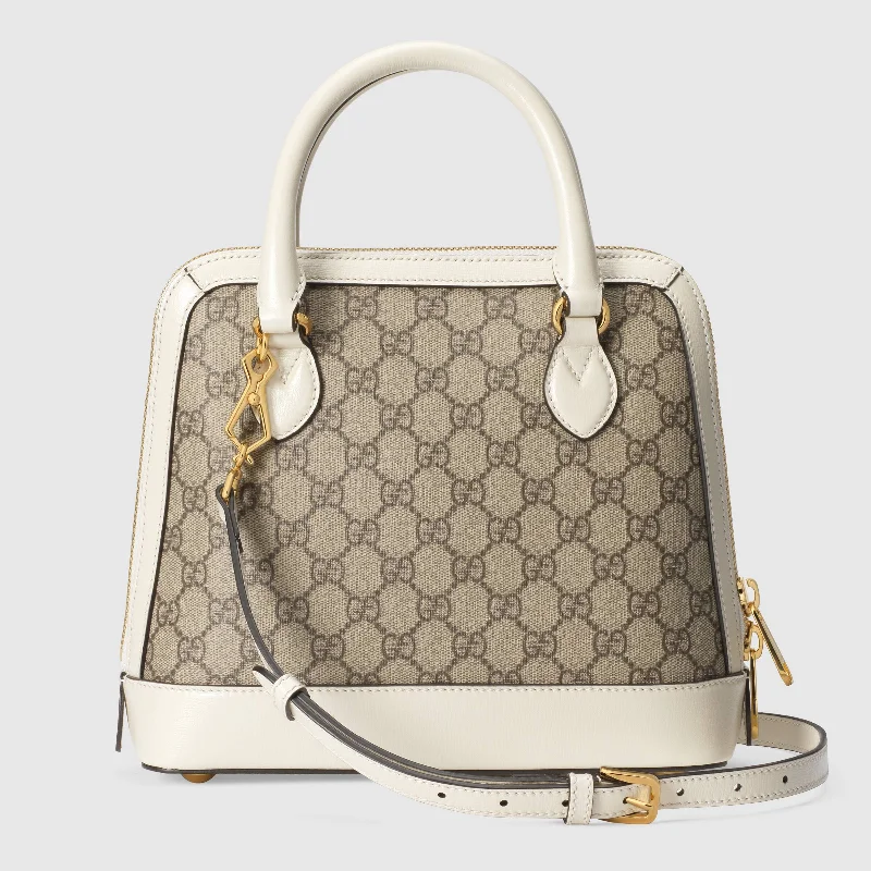 Ladies Gucci Dionysus bags with a star - shaped charmGucci 1955 Horsebit Small Top Handle Bag White