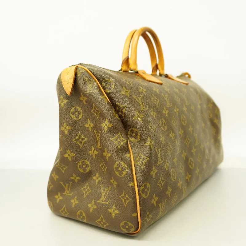 Louis Vuitton bags with a chain - link trim and a leather body for a modern edgeLOUIS VUITTONAuth  Monogram Speedy 40 M41106 Women's HandBag