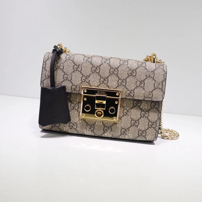 Women Gucci bags with a snap - button closure and a decorative charmBC - GUCCI BAG - 3110