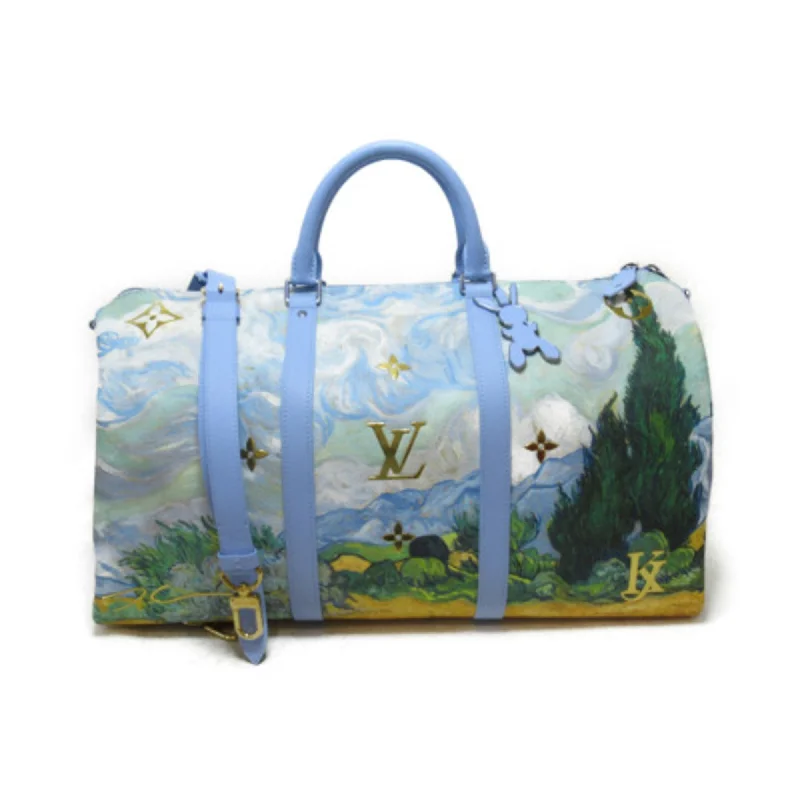 Louis Vuitton Alma bags with a monogram - embossed leather surfaceLouis Vuitton Van Gogh Keepall Bandouliere 50 Blue PVC coated canvas Masters collection M43347