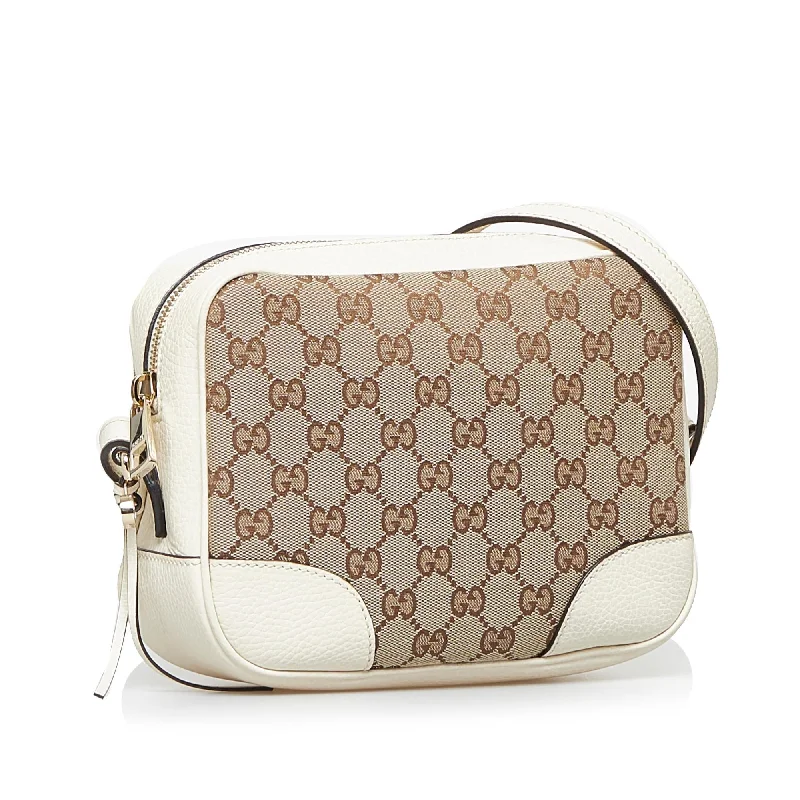 Women Gucci tote bags in GG Supreme canvas for a branded feelGucci GG Canvas Bree Crossbody Bag (SHG-3EO6aJ)