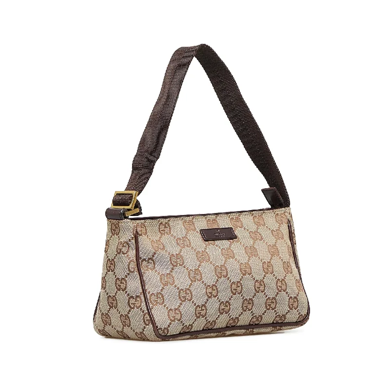 Women Gucci Sylvie bags with a detachable ribbon detailGucci GG Canvas Handbag (SHG-lMPceG)