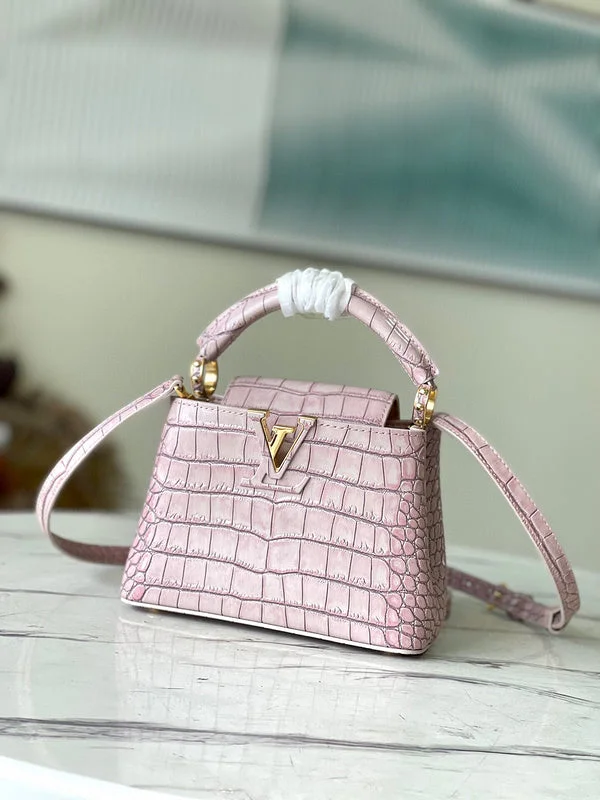 Ladies Louis Vuitton Petite Malle bags in a pastel color for a soft lookBC - LOUIS VUITTON BAGS - 4767