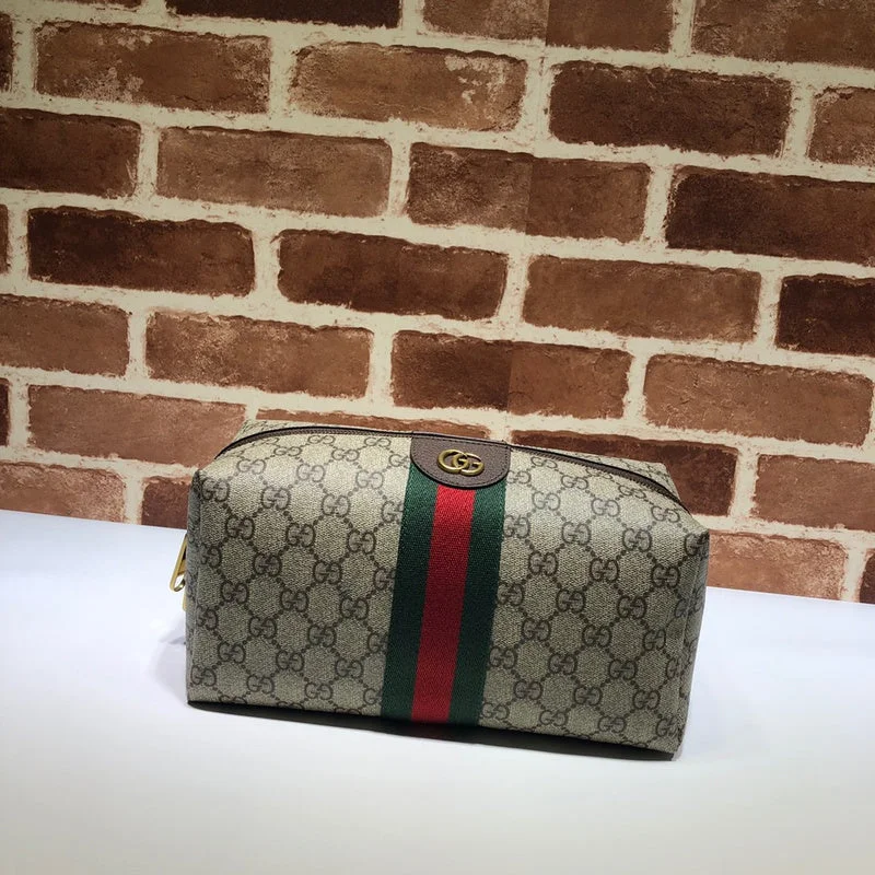 Women Gucci bags with a zip - around closure for securityWF - Gucci Bags - 060