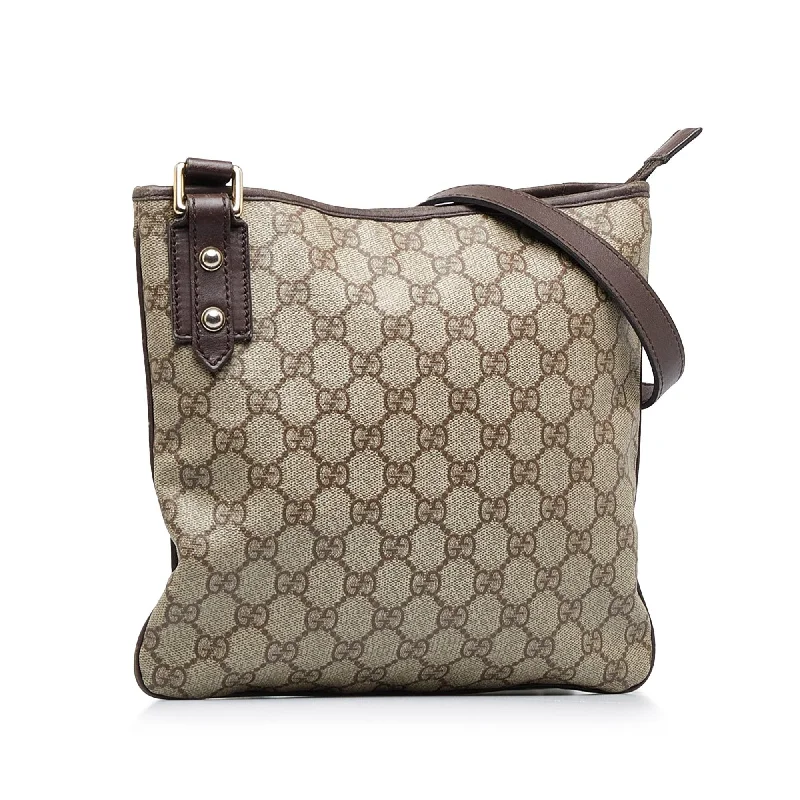 Women Gucci Sylvie bags with a detachable ribbon detailGucci GG Supreme Crossbody Bag (SHG-iFtrNf)