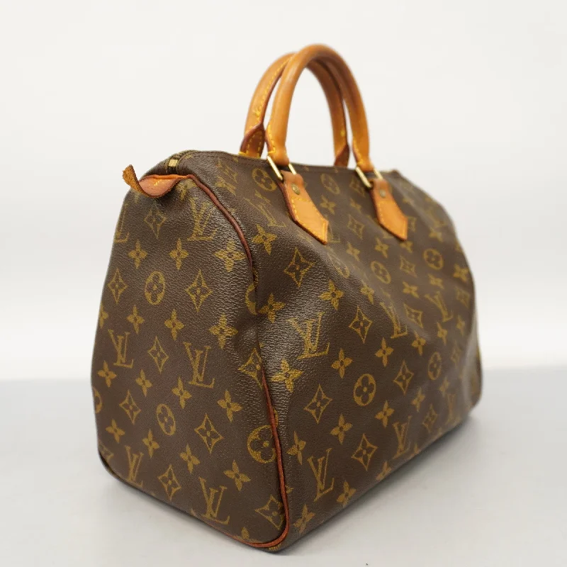 Louis Vuitton bags with a front - zip pocket for small items like keysLOUIS VUITTONAuth  Monogram Speedy 30 M41108 Women's HandBag