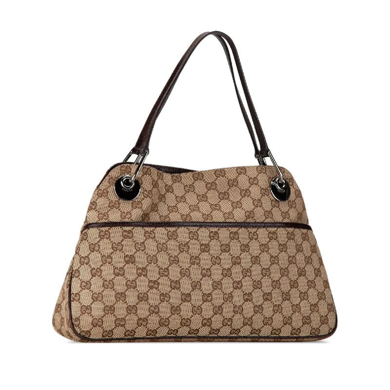 Ladies Gucci Dionysus bags with a star - shaped charmGucci GG Canvas Eclipse Shoulder Bag MVXroO)