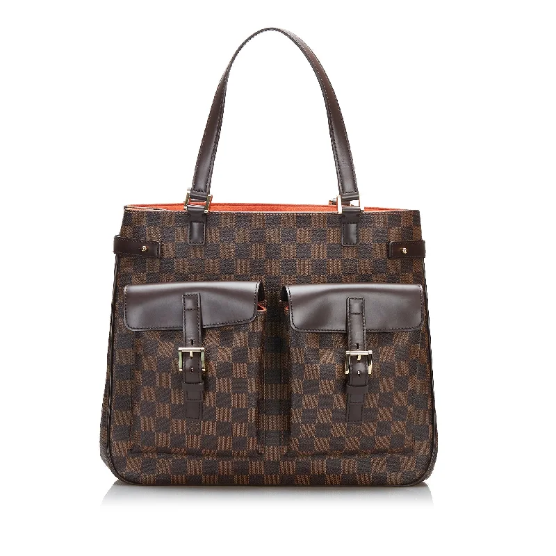 Louis Vuitton bags with a detachable mirror inside for on - the - go touch - upsLouis Vuitton Uzes Damier Ebene Canvas