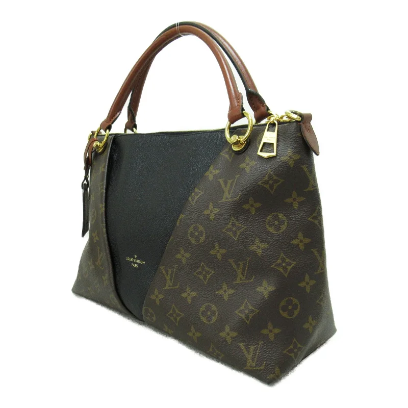 Louis Vuitton crossbody bags with a keychain holder for practicalityLouis Vuitton V Tote MM Shoulder Bag Brown Black Monogram PVC coated canvas M43948