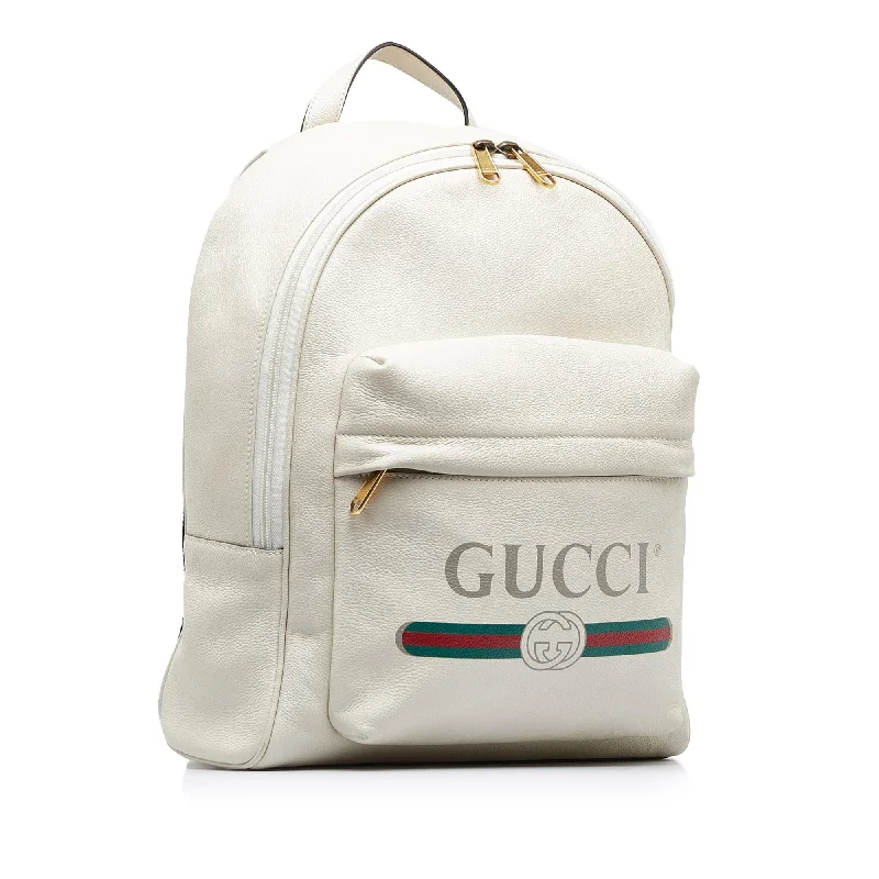 Medium - sized Women Gucci handbags for everyday useGucci Logo Backpack (SHG-gROKQY)