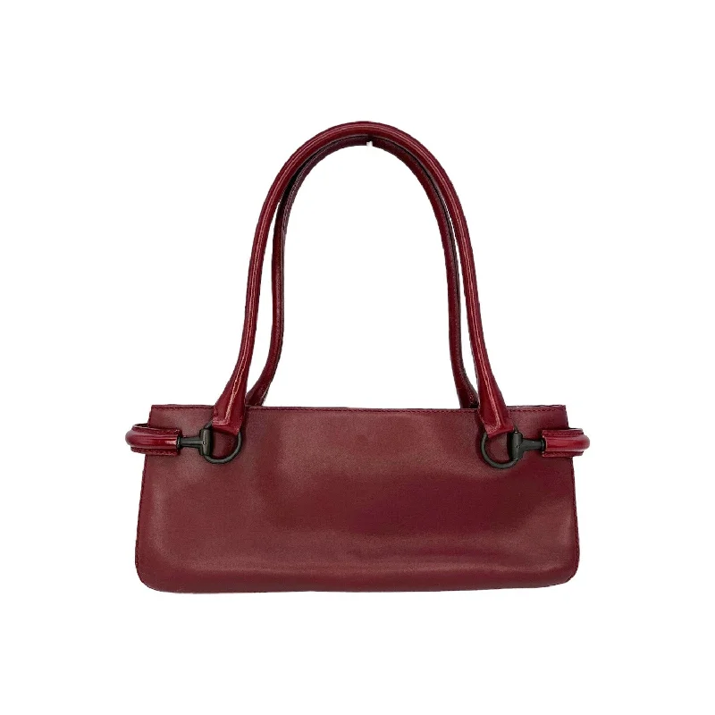 Women Gucci Sylvie bags with a leather - wrapped handleGucci Baguette Leather Shoulder Bag