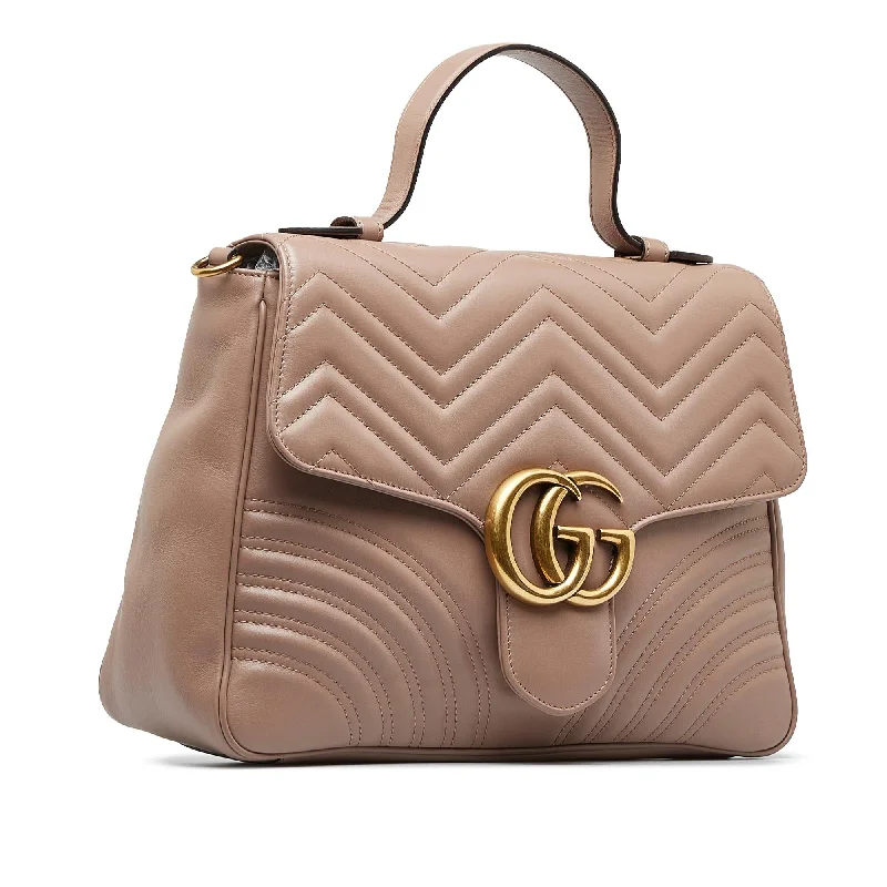 Women Gucci Sylvie bags with a leather - wrapped handleGucci GG Marmont Satchel (SHG-Sn4OAl)