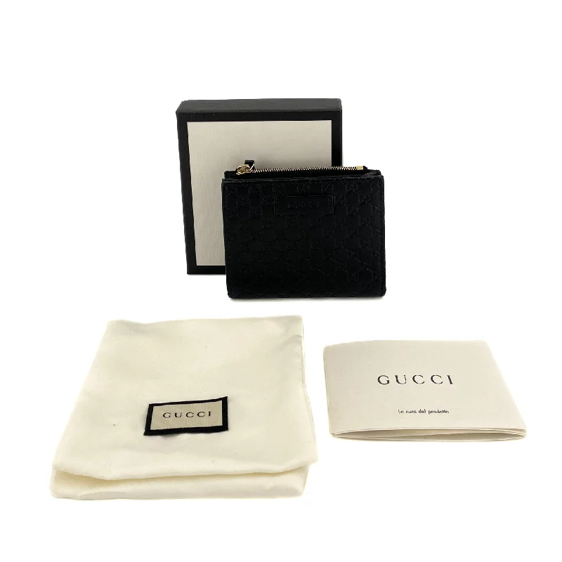 Small - sized Women Gucci shoulder bags for evening outingsEnvelope Guccissima Leather Black Wallet