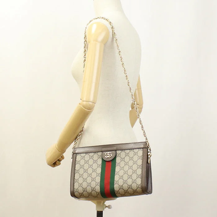 Ladies Gucci Dionysus bags with a detachable shoulder strapGUCCI 503877 KO5NG 8745 GG Small Shoulder Bag Ofidia GG Supreme beige Women