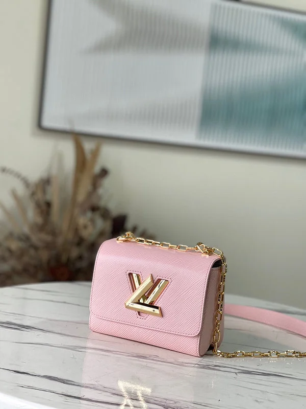 Louis Vuitton Twist bags with a crystal - embellished LV - turnlockBC - LOUIS VUITTON BAGS - 486