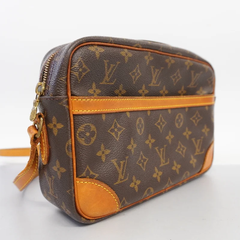 Louis Vuitton bags with a snap - button closure and a decorative charm for styleLouis VuittonAuth  Monogram Trocadero27 M51274 Women's Shoulder Bag