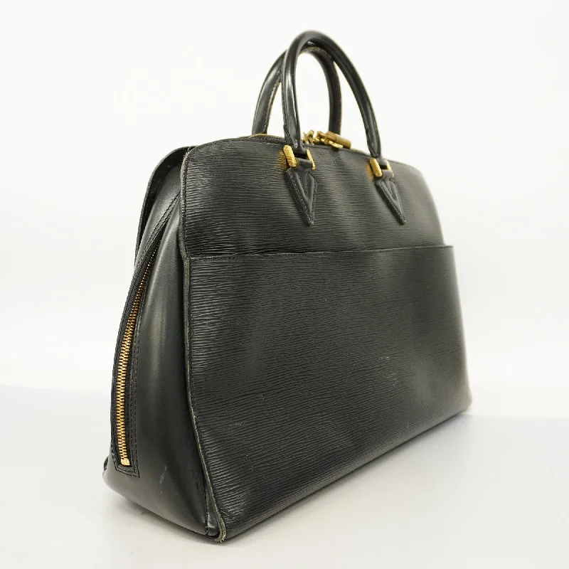 Louis Vuitton bags with a front - zip pocket for small items like keysLouis VuittonAuth  Epi Sorbonne M54512 Women's Handbag Noir