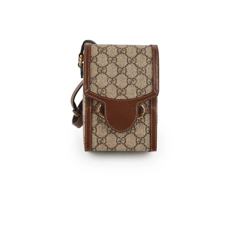 Gucci backpacks for women with a multi - pocket designGucci Vertical Horsebit Mini Crossbody Bag