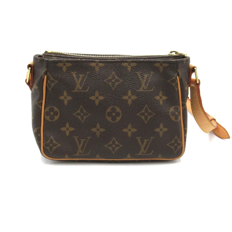 Louis Vuitton tote bags with a water - resistant coating for outdoor useLouis Vuitton Viva Cite PM Brown Monogram PVC coated canvas M51165