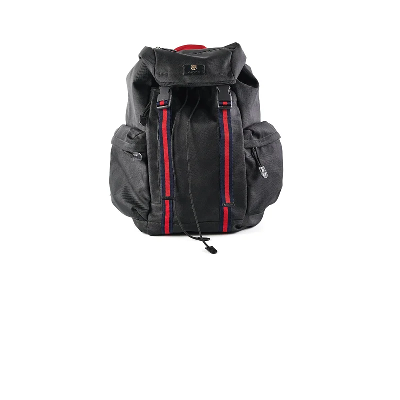 Ladies Gucci Dionysus bags with a detachable shoulder strapGucci Techco Black Canvas Backpack