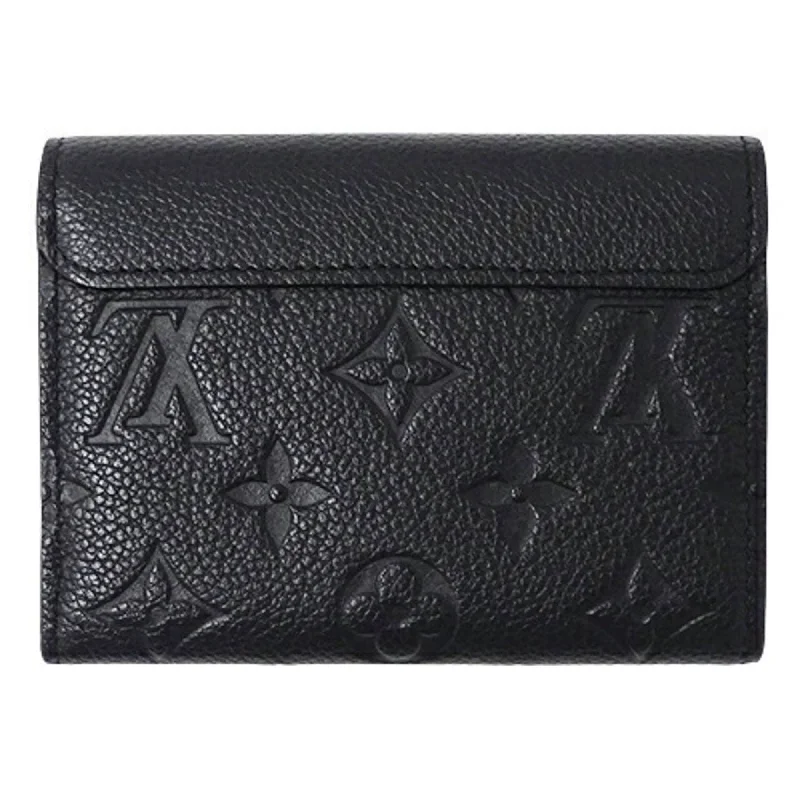 Louis Vuitton Alma bags with a detachable shoulder strap for versatilityLOUIS VUITTON Wallet Monogram Empreinte Women's Trifold Portefeuille Pont Neuf Noir M62184 Black