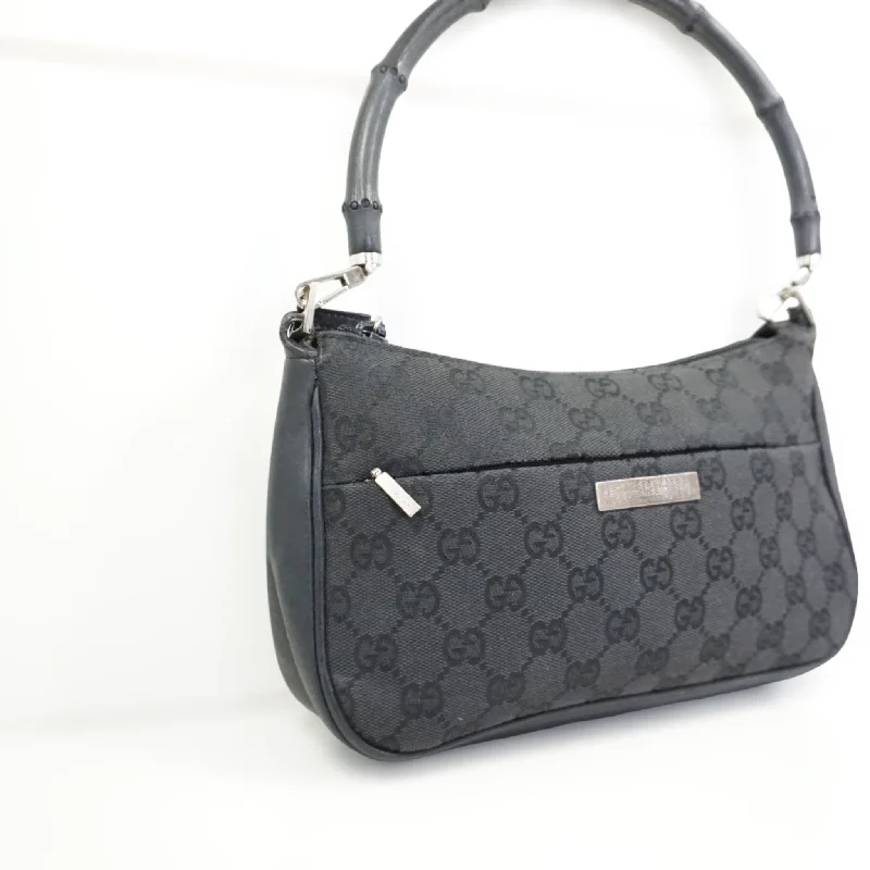 Gucci handbags for women with a back - zip pocketGucci Sort Skuldertaske