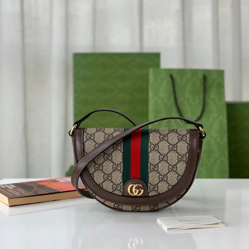 Women Gucci bags with a zip - around closure for securityWF - Gucci Bags - 054