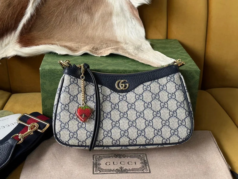 Women Gucci bags with a snap - button closure and a decorative charmWF - Gucci Bags - 043