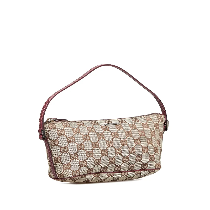 Women Gucci bags with interlocking G hardware for a classic lookGucci GG Canvas Boat (cLyW1a)