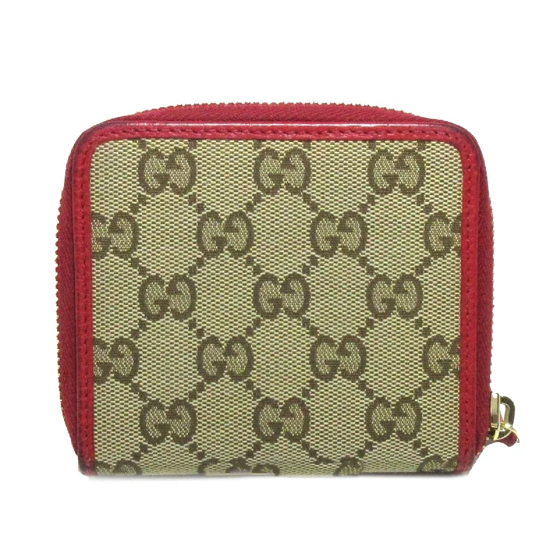 Women Gucci bags with a zippered interior pocketGucci GG Canvas Bi-Fold Small Wallet (7VVIZS)