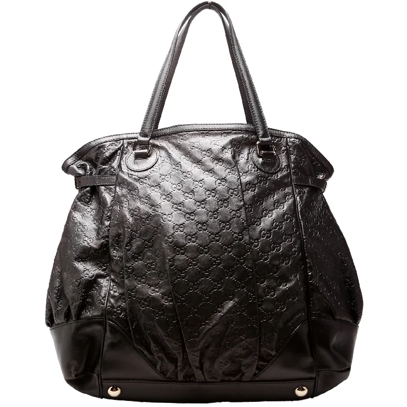 Women Gucci backpacks with a luxurious leather finishFull Moon Guccissima Tote Black