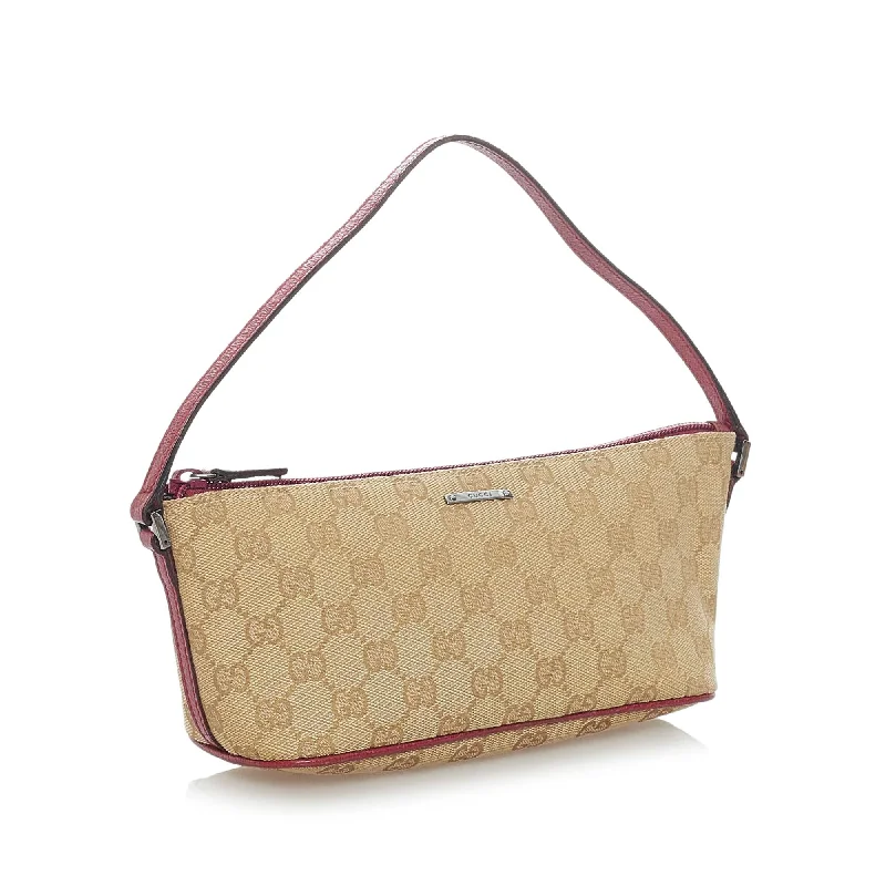 Women Gucci Sylvie bags with a leather - wrapped handleGucci GG Canvas Boat (32736)