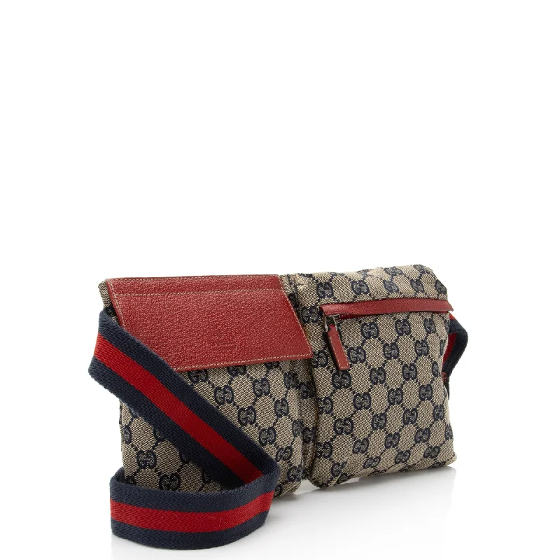 Ladies Gucci shoulder bags with a wide - width strapGucci GG Canvas Belt Bag (agiGXL)