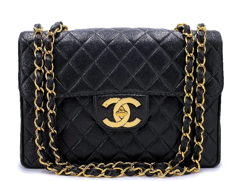 Chanel Vintage Inspired Handbag for Retro LoversChanel Vintage Jumbo Classic Flap Bag 1994 Black Lambskin 24k GHW 3QC