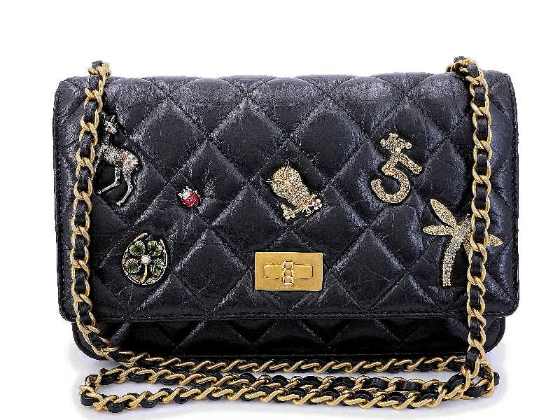 Chanel Quilted Leather Shoulder Bag for Fashionistas17P Chanel Black Lucky Charms Reissue WOC Wallet on Chain Bag WDE