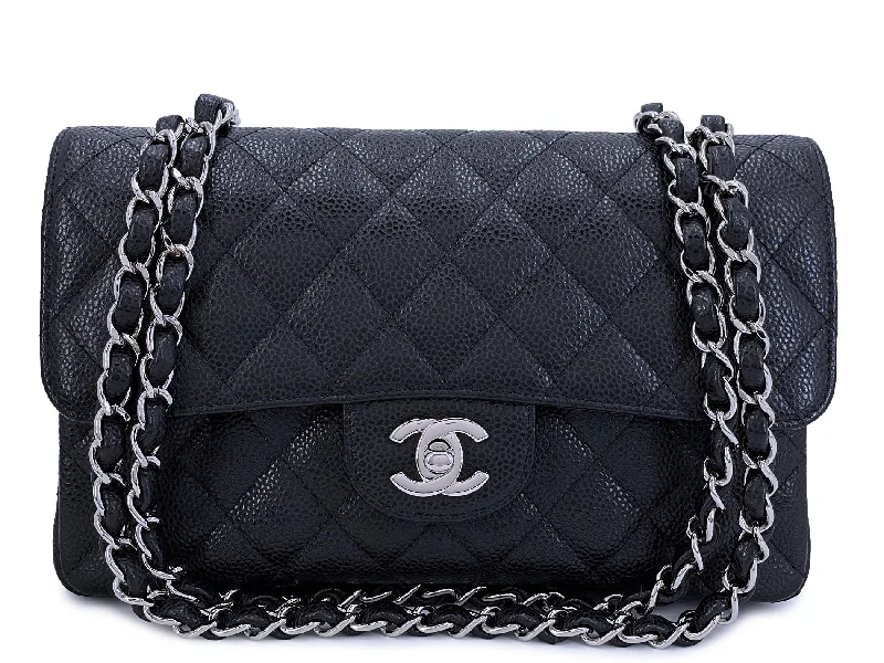 Chanel Luxury Handbag for High - End EventsChanel Black Caviar Small Classic Double Flap Bag SHW CDW