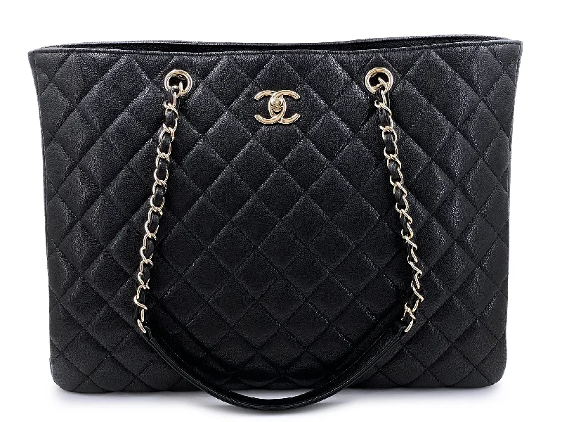 Chanel Vintage Inspired Handbag for Retro LoversChanel Black Caviar Timeless Clasp Shopper Tote Bag GHW ILT