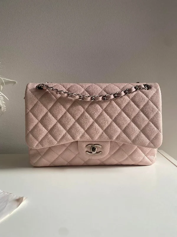 Chanel All - Match Handbag for Versatile StylingCHANEL Jumbo Classic Double Flap Burgundy Caviar SHW